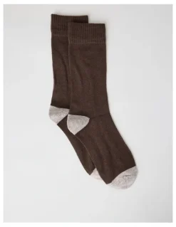 Regatta Merino Wool Boot Socks in Expresso and Taupe Marle