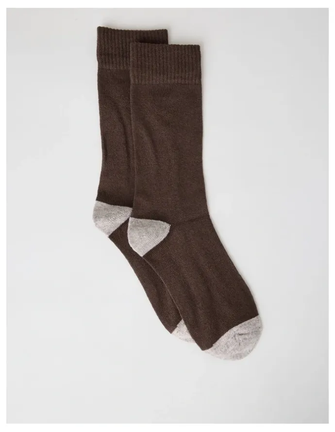Regatta Merino Wool Boot Socks in Expresso and Taupe Marle