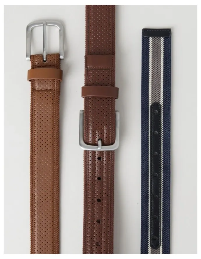 Regatta Perforated Casual Stretch Belt in Brown