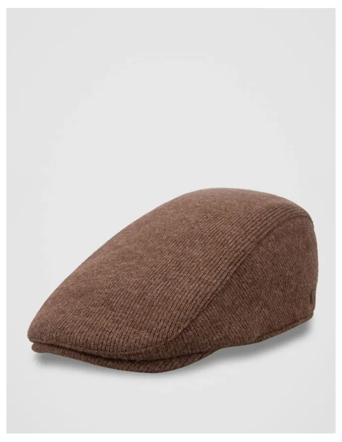 Regatta Ribbed Driving Cap Hat Chocolate
