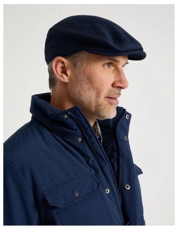 Regatta Ribbed Driving Cap Hat Navy