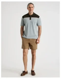 Regatta Birdseye Chest Stripe Polo in Sage