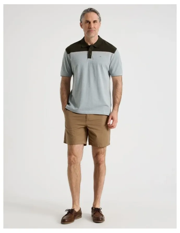 Regatta Birdseye Chest Stripe Polo in Sage