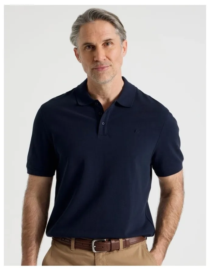 Regatta Birdseye Pique Polo in Navy