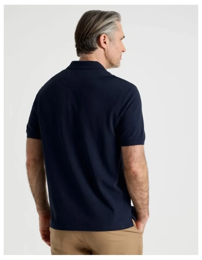 Regatta Birdseye Pique Polo in Navy