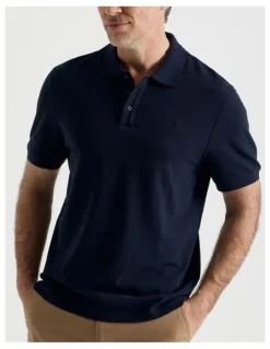 Regatta Birdseye Pique Polo in Navy