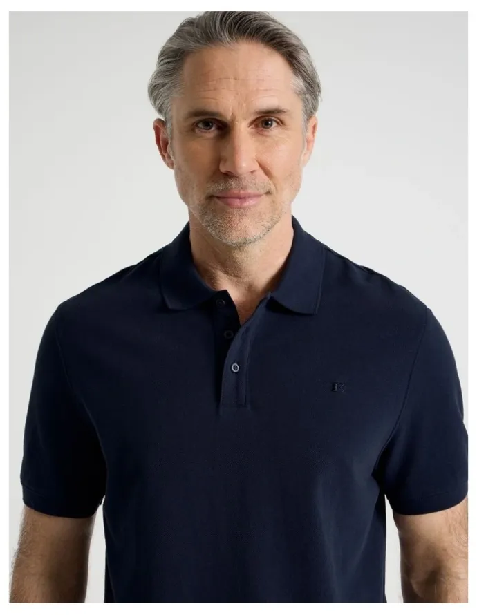 Regatta Birdseye Pique Polo in Navy