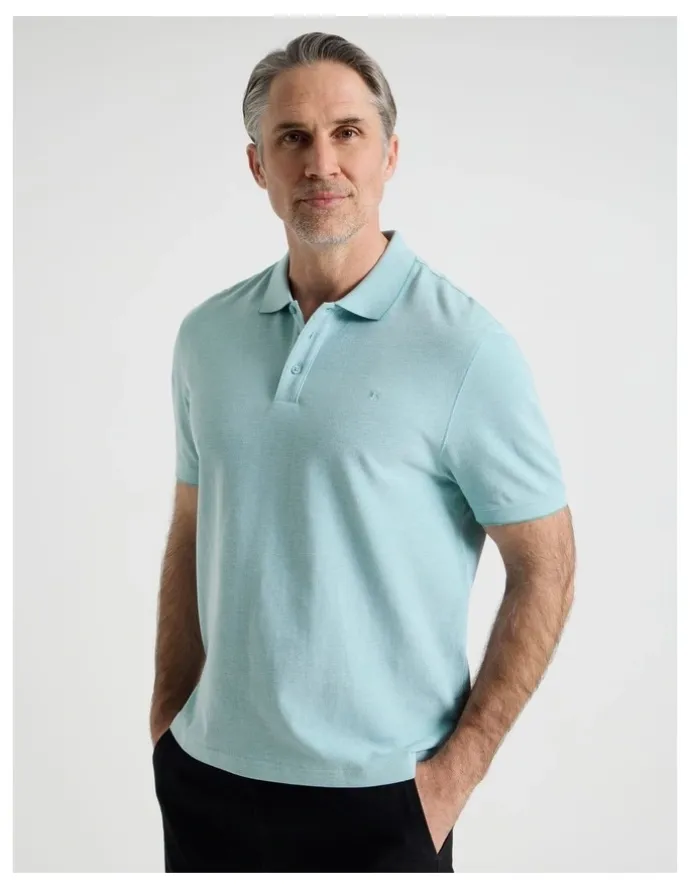 Regatta Birdseye Pique Polo in Turquoise