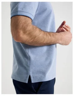 Regatta Birdseye Pique Polo in Mid Blues