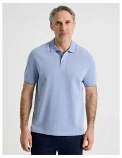 Regatta Birdseye Pique Polo in Mid Blues