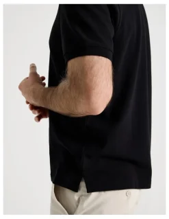 Regatta Birdseye Pique Polo in Black