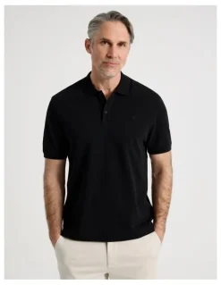 Regatta Birdseye Pique Polo in Black