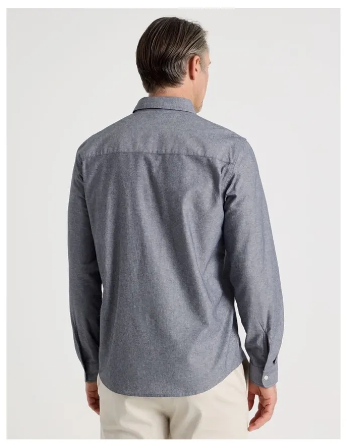 Regatta Chambray Long Sleeve Shirt in Light Blue