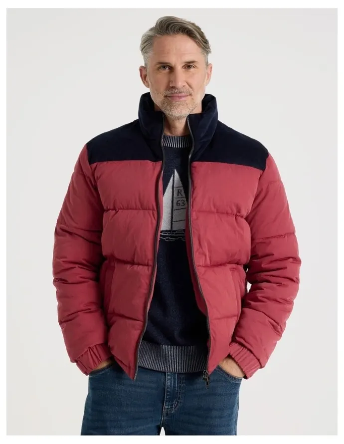 Regatta Contrast Panel Puffer Jacket in Red