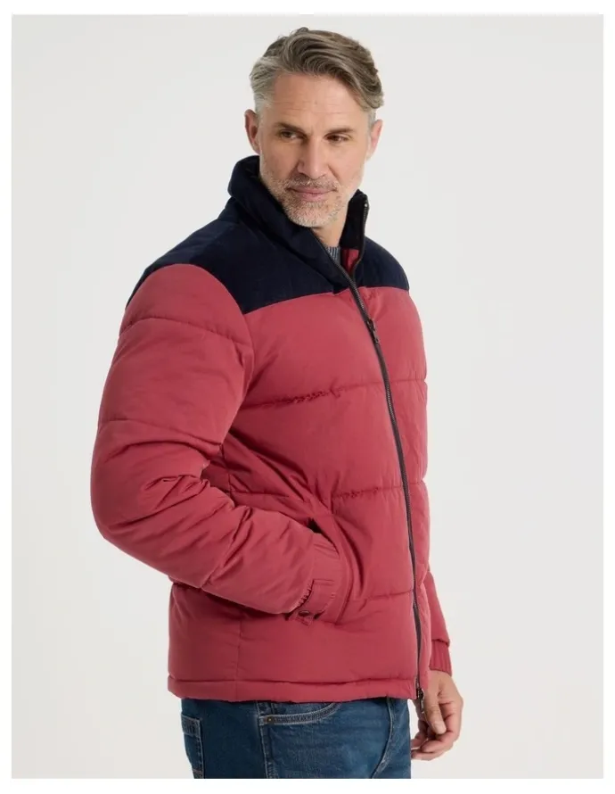 Regatta Contrast Panel Puffer Jacket in Red