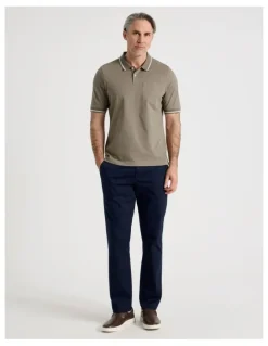 Regatta Contrast Tipping Jersey Polo in Taupe