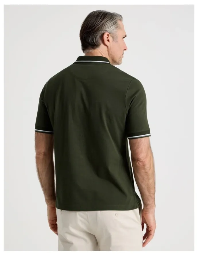 Regatta Contrast Tipping Jersey Polo in Khaki