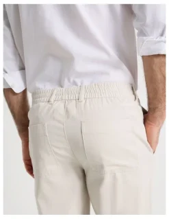 Regatta Cotton Linen Pant in Bone