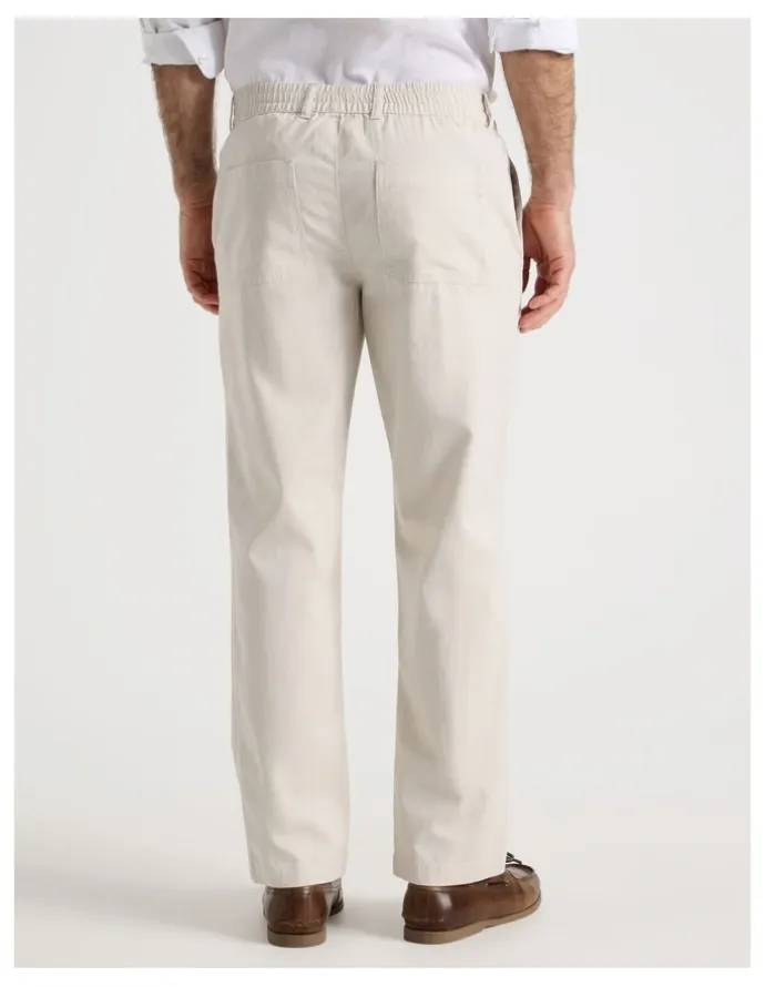 Regatta Cotton Linen Pant in Bone