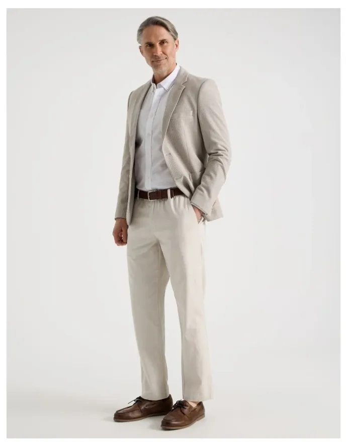 Regatta Cotton Linen Pant in Bone