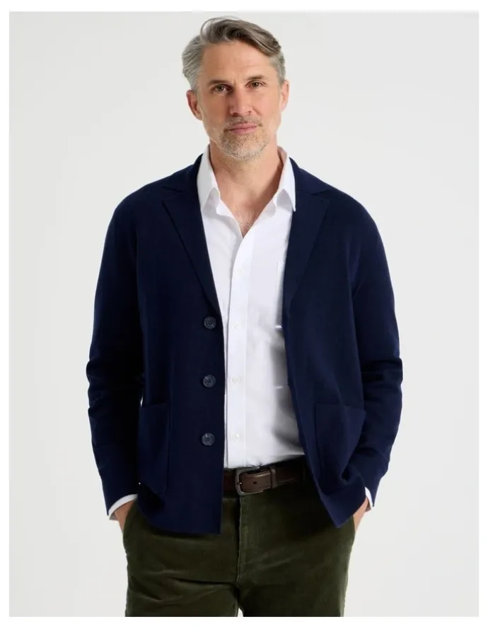 Regatta Knitted Blazer in Navy