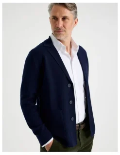 Regatta Knitted Blazer in Navy