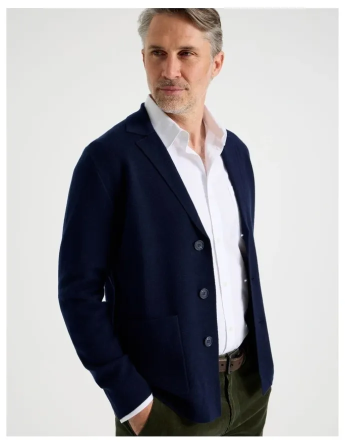 Regatta Knitted Blazer in Navy