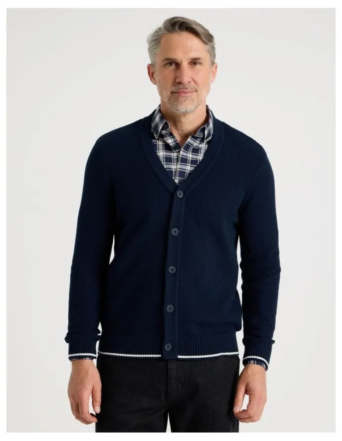 Regatta Knitted Cardigan in Navy