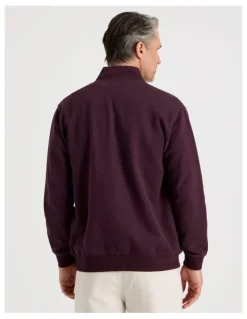 Regatta Long Sleeve Full Zip Sweat Top in Burgundy
