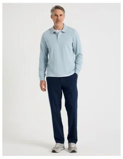 Regatta Long Sleeve Pique Polo in Light Blue