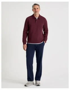 Regatta Long Sleeve Pique Polo in Burgundy