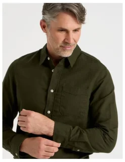 Regatta Long Sleeve Plain Shirt in Khaki