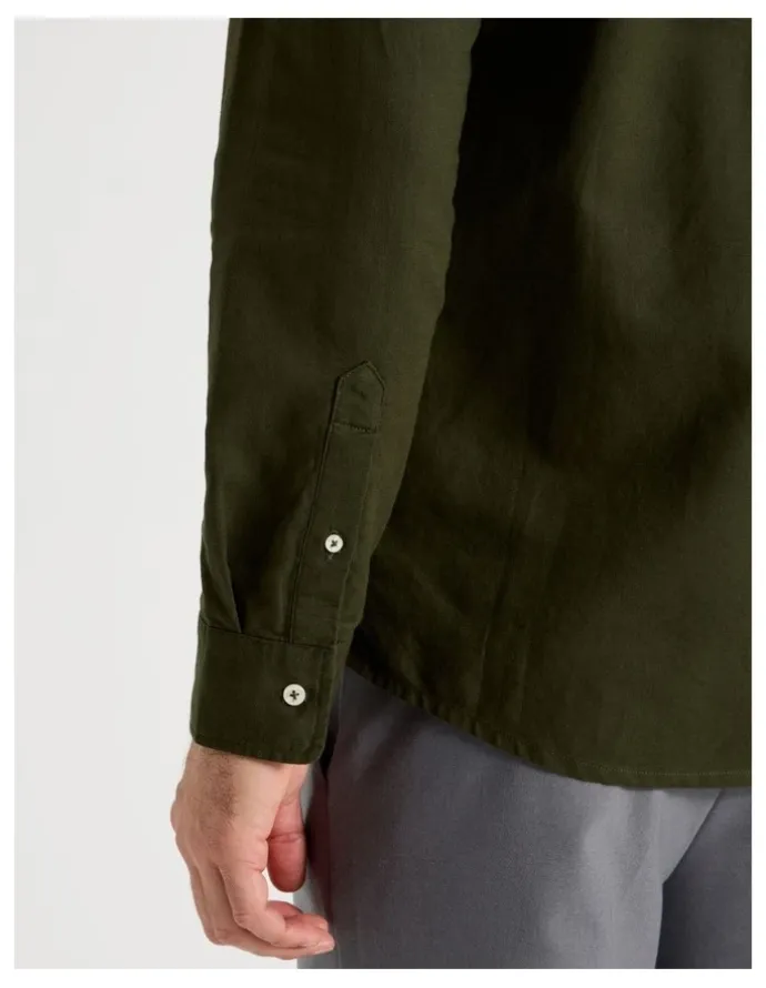 Regatta Long Sleeve Plain Shirt in Khaki