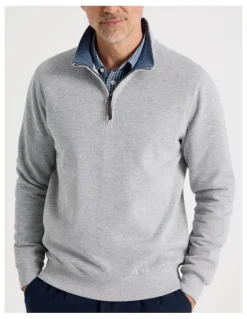 Regatta Long Sleeve 1/4 Zip Sweat Top in Grey