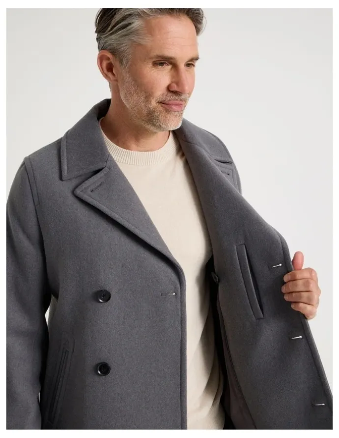Regatta Pea Coat in Grey