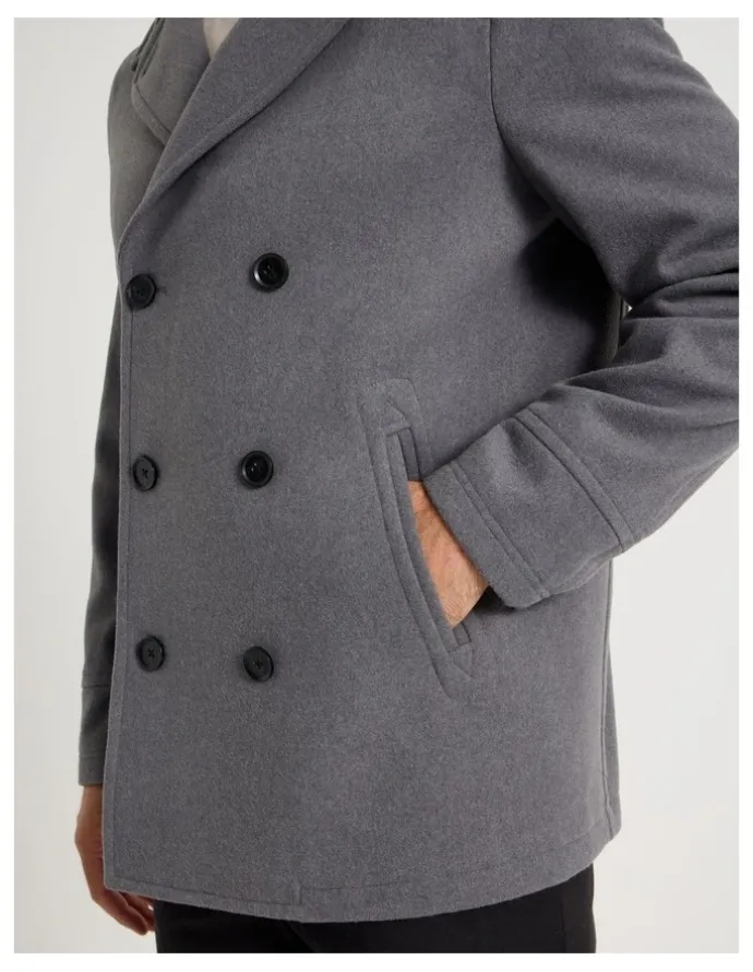 Regatta Pea Coat in Grey