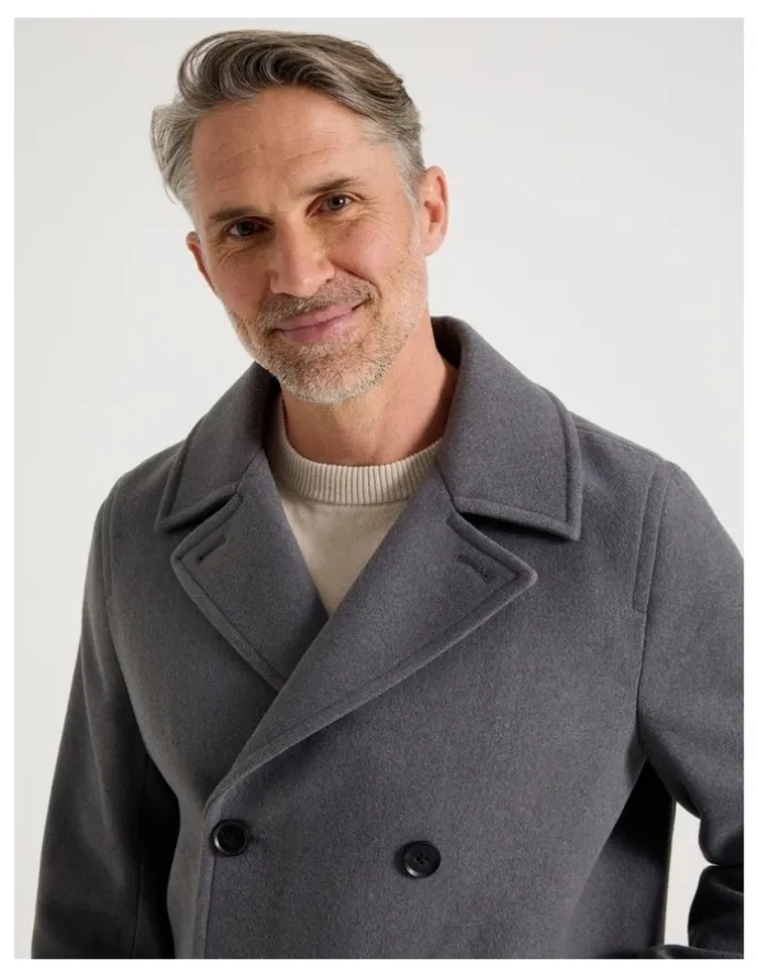 Regatta Pea Coat in Grey