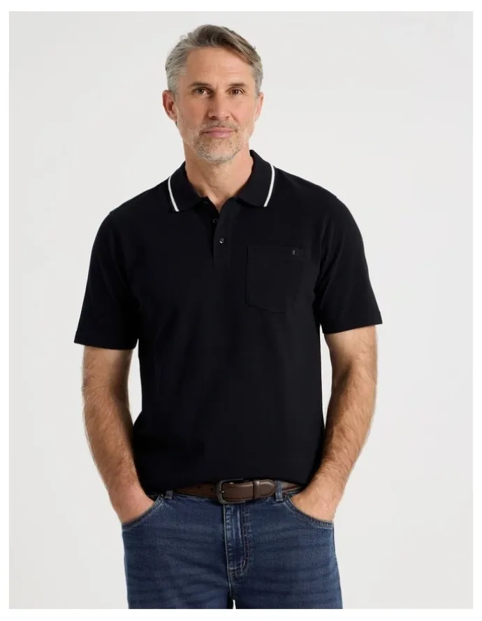 Regatta Pique Polo in Black
