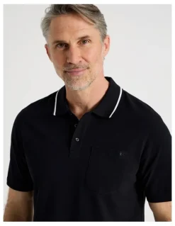 Regatta Pique Polo in Black