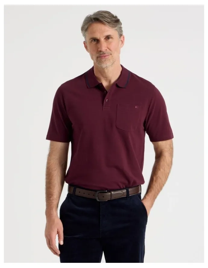 Regatta Pique Polo in Burgundy