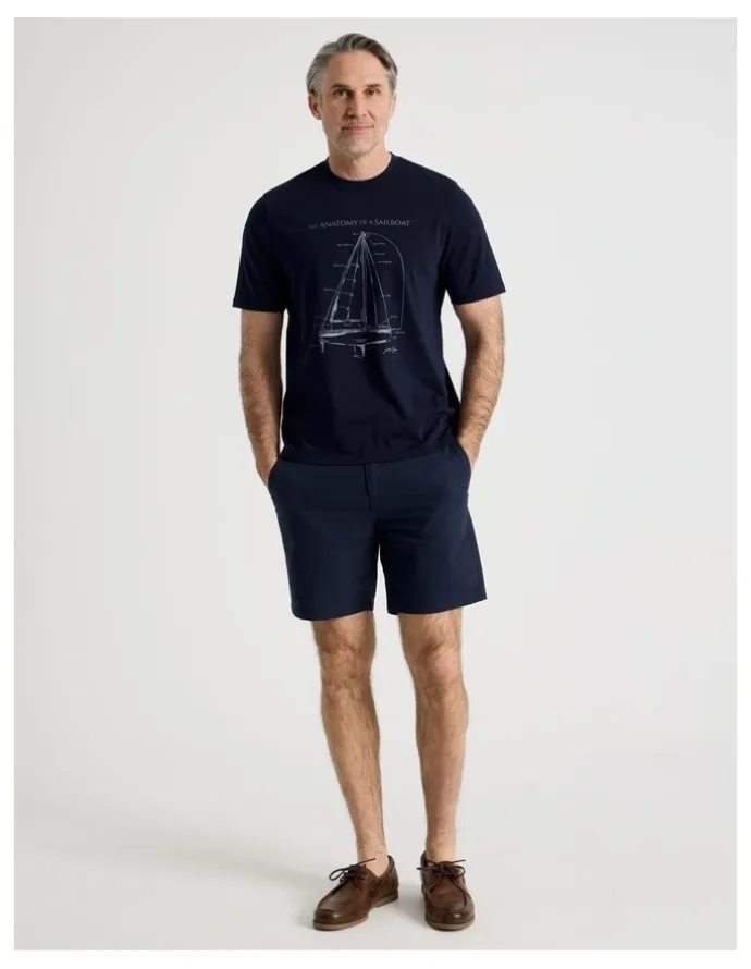 Regatta Placement Print T-Shirt in Navy