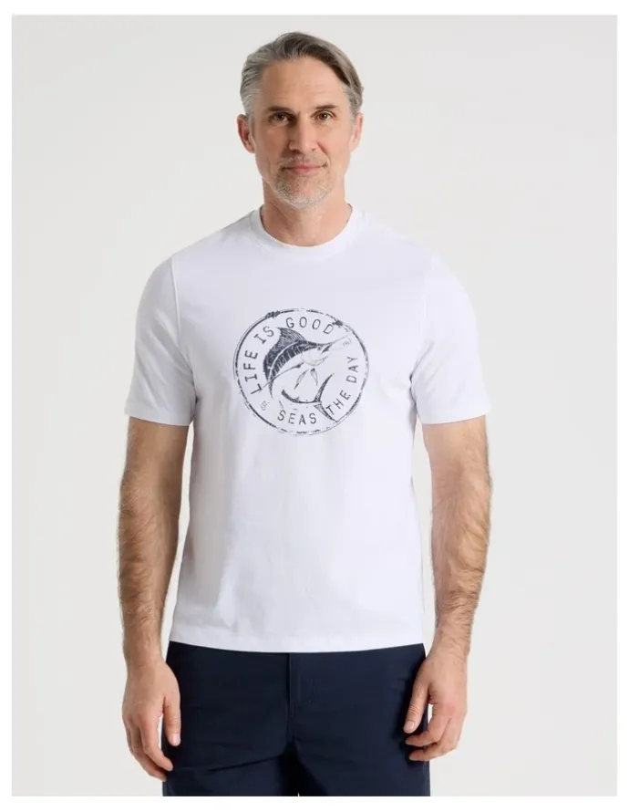 Regatta Placement Print T-Shirt in White