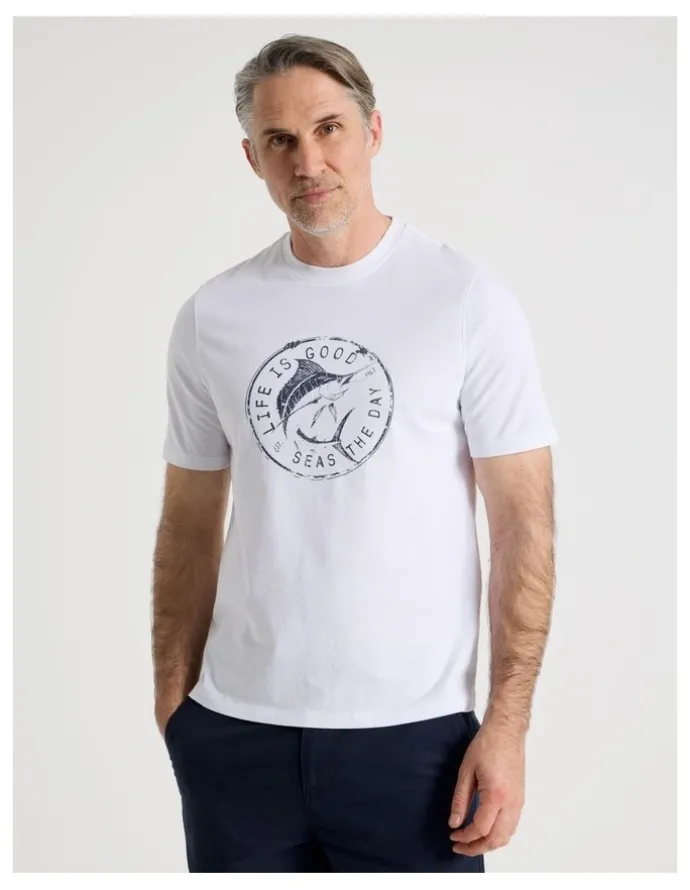 Regatta Placement Print T-Shirt in White