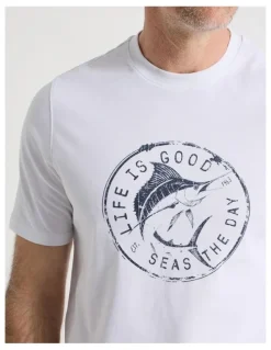 Regatta Placement Print T-Shirt in White