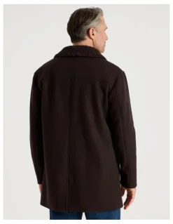 Regatta Sherling Collar Coat in Brown