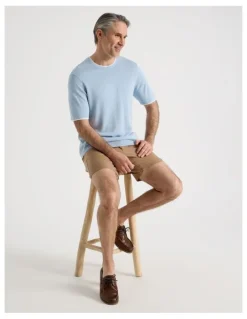 Regatta Short Sleeve Bamboo Cotton T-Shirt with Contrast Tipping in Light Blue