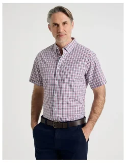 Regatta Short Sleeve Shirt in Red Check
