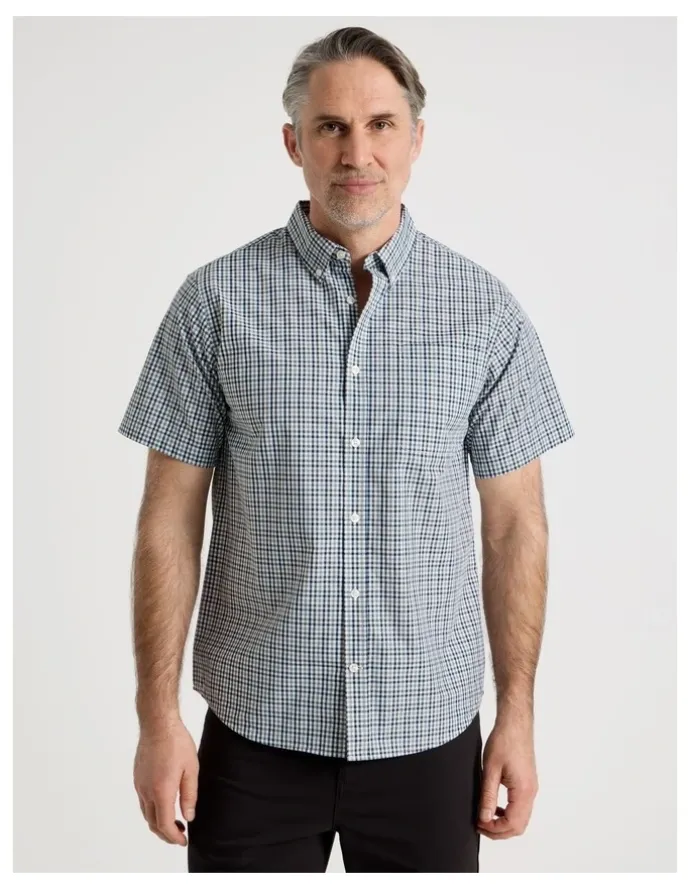 Regatta Short Sleeve Shirt in Sage Check