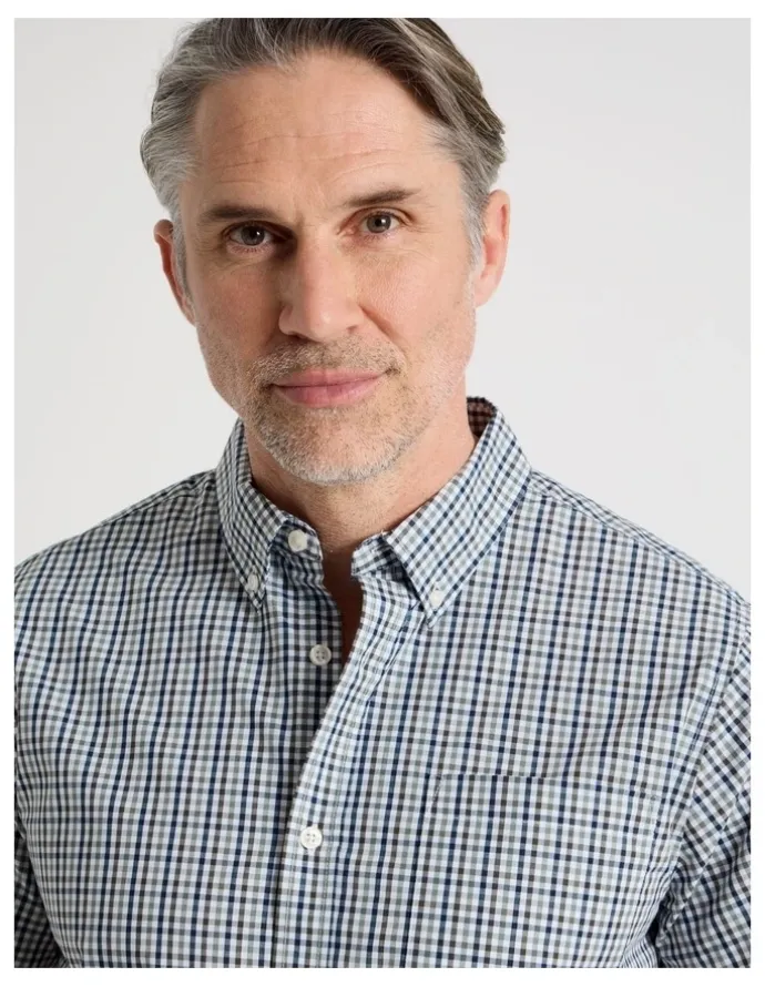 Regatta Short Sleeve Shirt in Sage Check