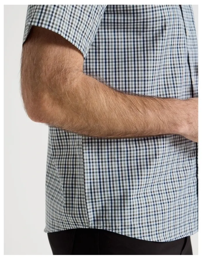 Regatta Short Sleeve Shirt in Sage Check